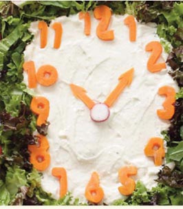 Süpriz Neşeli saat salatası tarif resmi