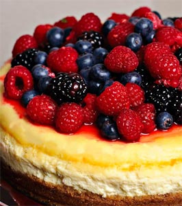 Meyveli cheesecake  tarifi