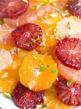 Turuncu meyve salatası tarif resmi
