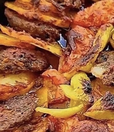 Fırında Patatesli Köfte tarifi