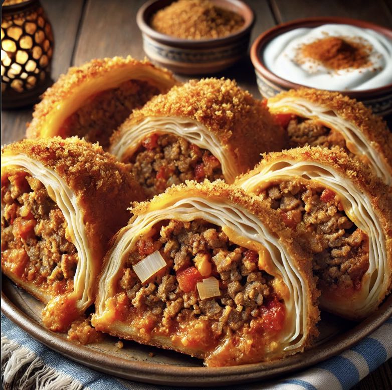 Galeta Unlu Kıymalı Sarma Börek