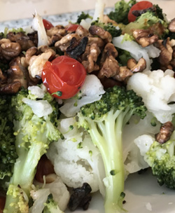 Brokoli ve Karnabahar Salatası  tarifi