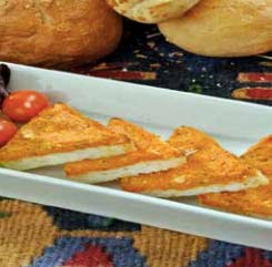 Acılı ve Peynirli Kıtır Bayat Ekmek tarif resmi
