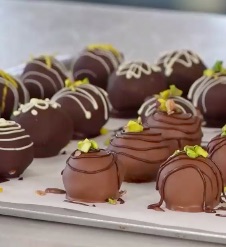 Antepfıstıklı trüflü çikolata