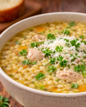 İtalian penicilin hasta çorbası şehriyeli (pastina)