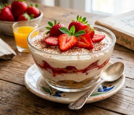 Gerçek çilekli Tiramisu tarifi